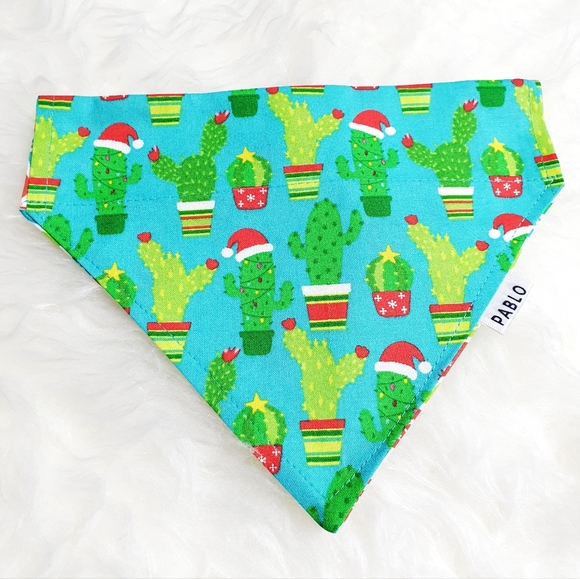 🐶 5 for $15 * Pablo Christmas Cactus Dog Bandana - Picture 2 of 5